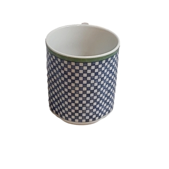 VILLEROY & BOCH 1748 PORCELAIN MADE IN GERMANY CASTELL MUG WHITE/ BLUE/ GREEN - Picture 2 of 5